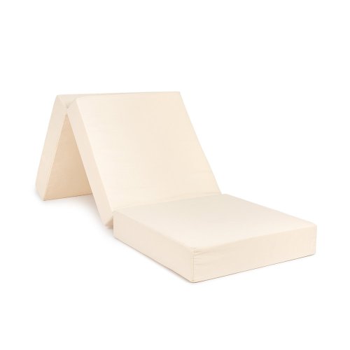 Pouf Lit d'Appoint Sleepover éco-velours - Moutarde