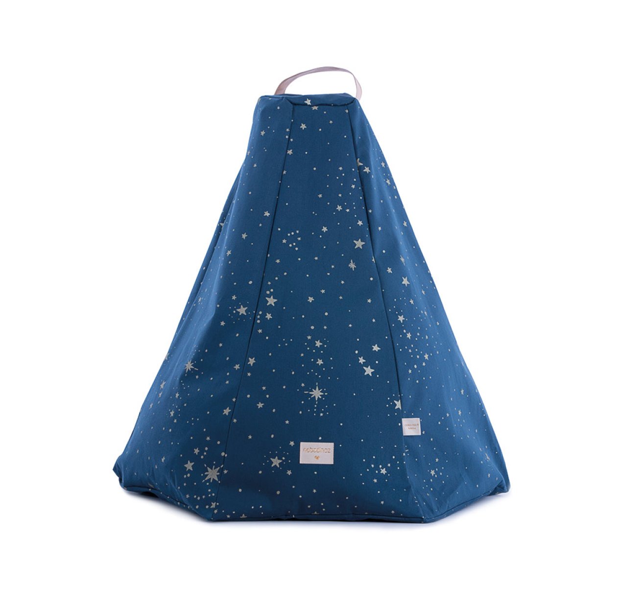 Pouf Marrakech Gold Stella - Bleu nuit