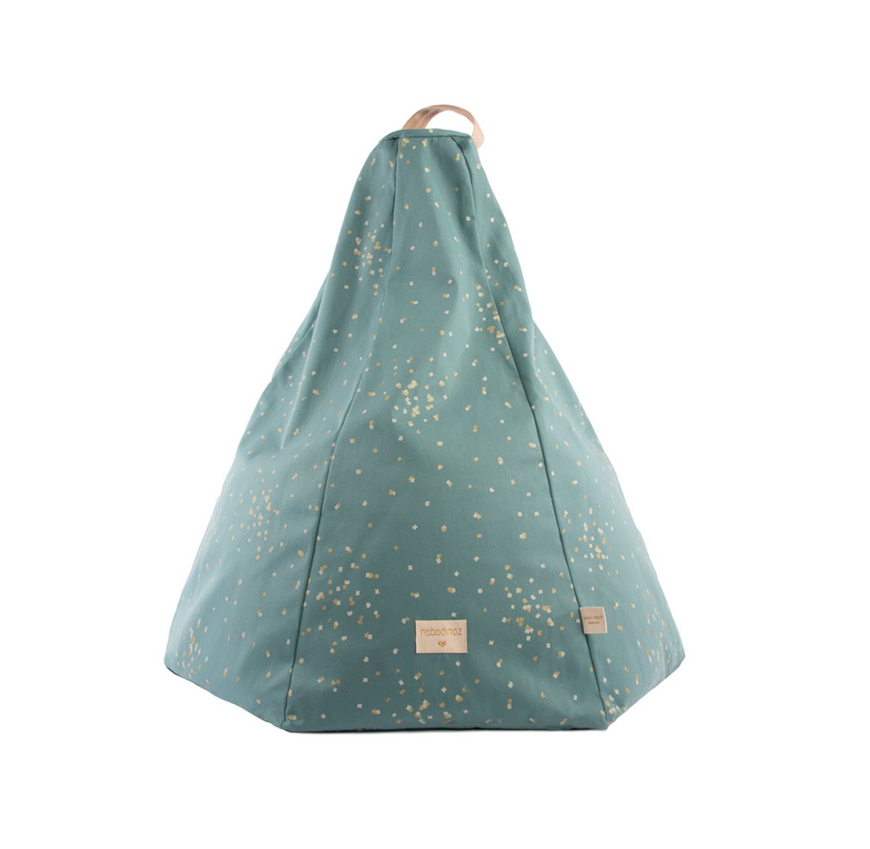 Pouf Marrakech Gold Confetti - Magic Green