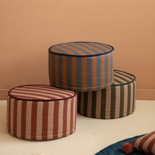 Pouf rond Majestic - Marsala