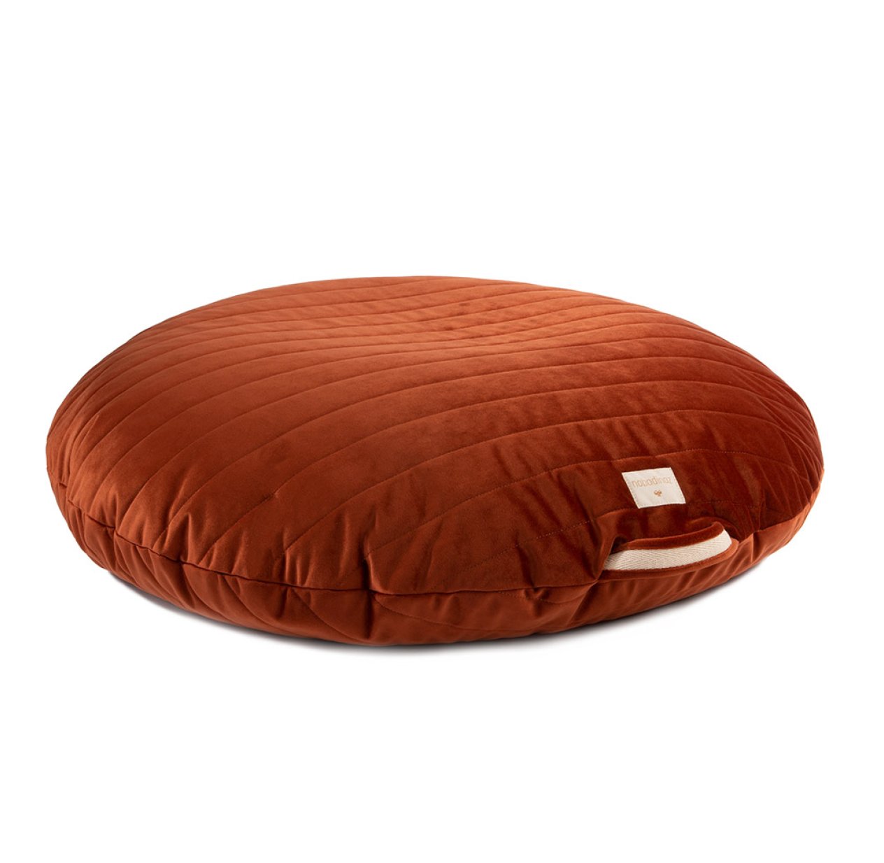 Pouf Sahara éco-velours - Rouille