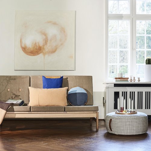 Pouf rond Sit on me - Blanc