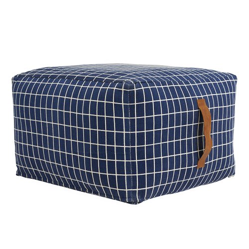 Pouf carré Sit on me - Bleu