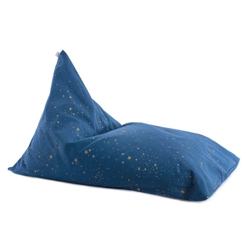 Pouf XL Essaouira Gold Stella - Bleu nuit