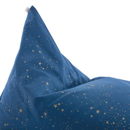 Pouf XL Essaouira Gold Stella - Bleu nuit