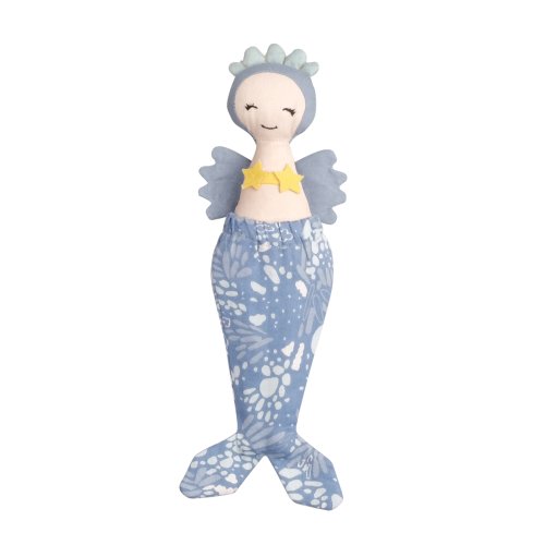 Poupée rêveuse Sirène - Bleu pastel