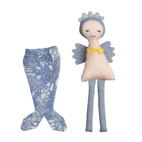 Poupée rêveuse Sirène - Bleu pastel
