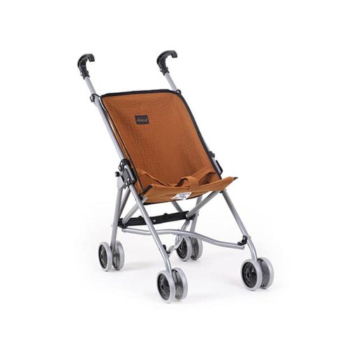 Poussette pour poupée Gaze de Coton - Cognac