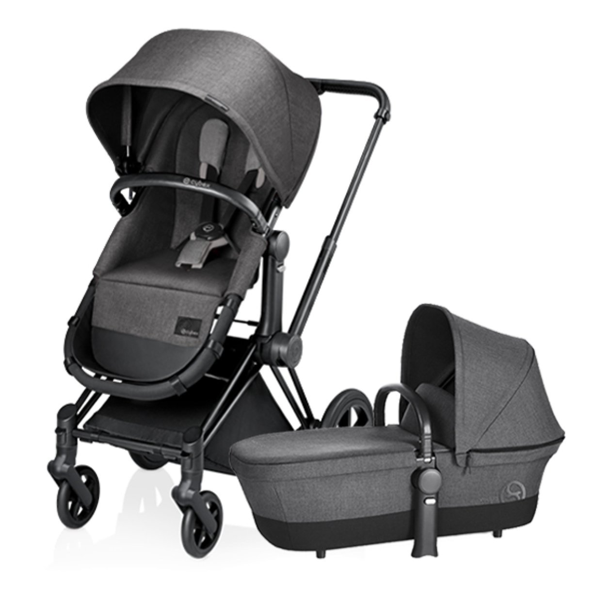 Poussette PRIAM Light 2 en 1 Manhattan Grey - Gris