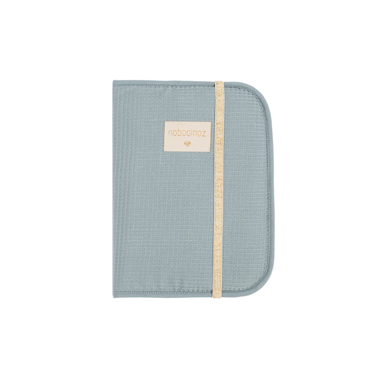 Protège carnet de santé Poema Nid d'abeille - Bleu Stone