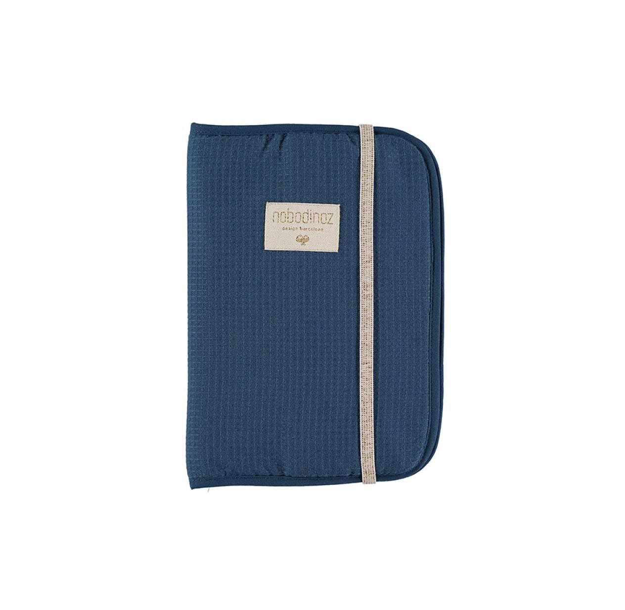 Protège carnet de santé Poema Nid d'abeille - Bleu marine