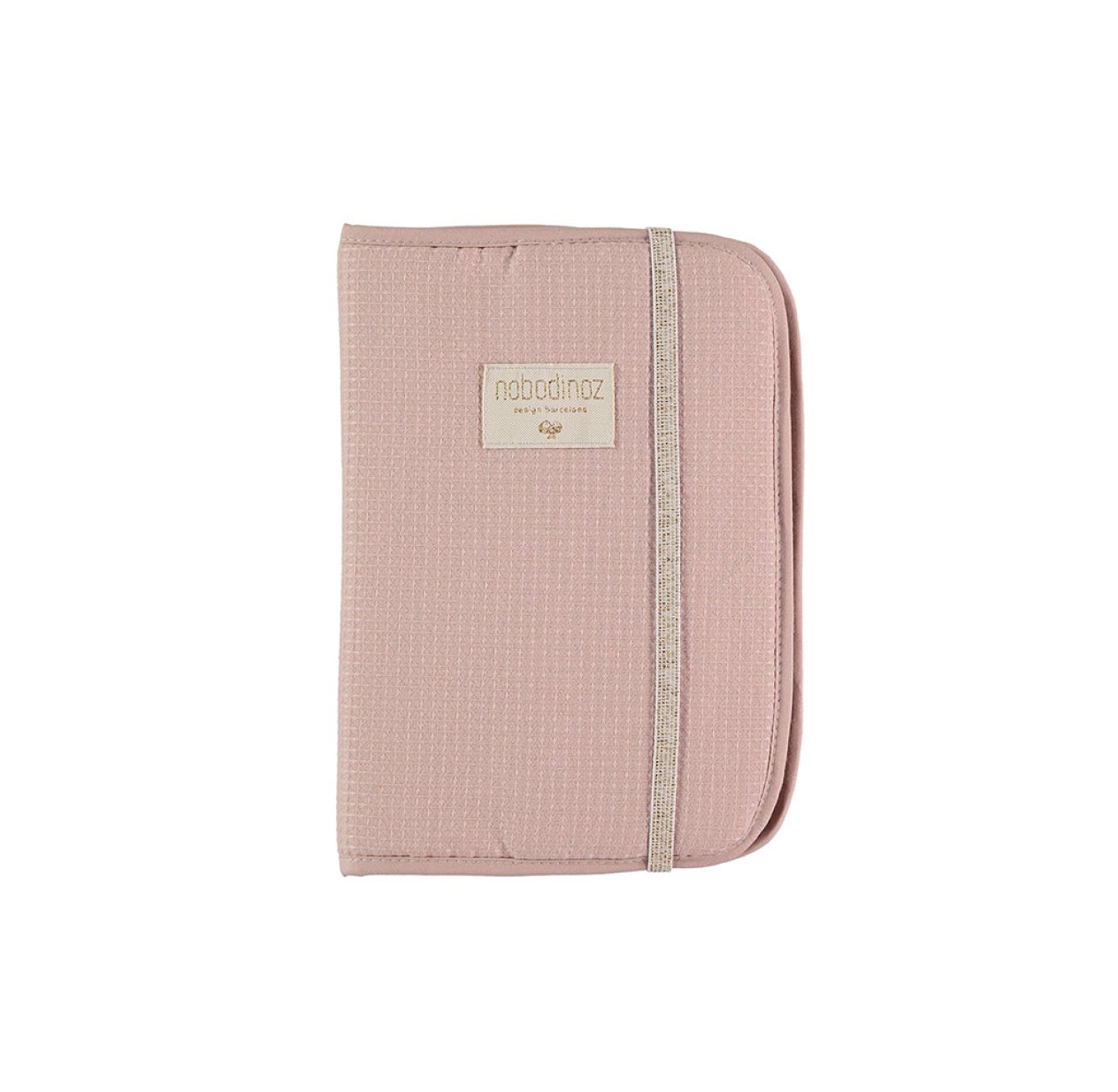 Protège carnet de santé Poema Nid d'abeille - Vieux Rose