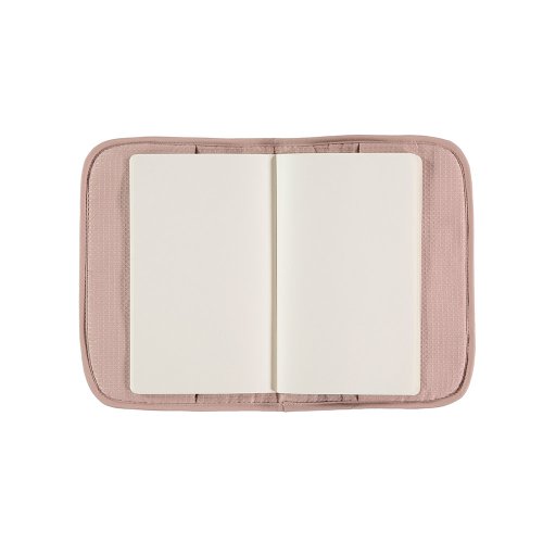 Protège carnet de santé Poema Nid d'abeille - Vieux Rose