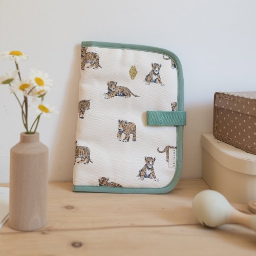 Protège Carnet de Santé EDGAR Tigre - Sauge