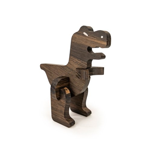 Puzzle T-Rex à assembler - Chêne foncé