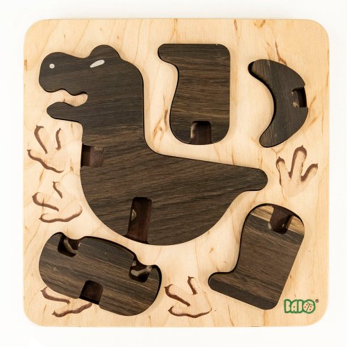 Puzzle T-Rex à assembler - Chêne foncé