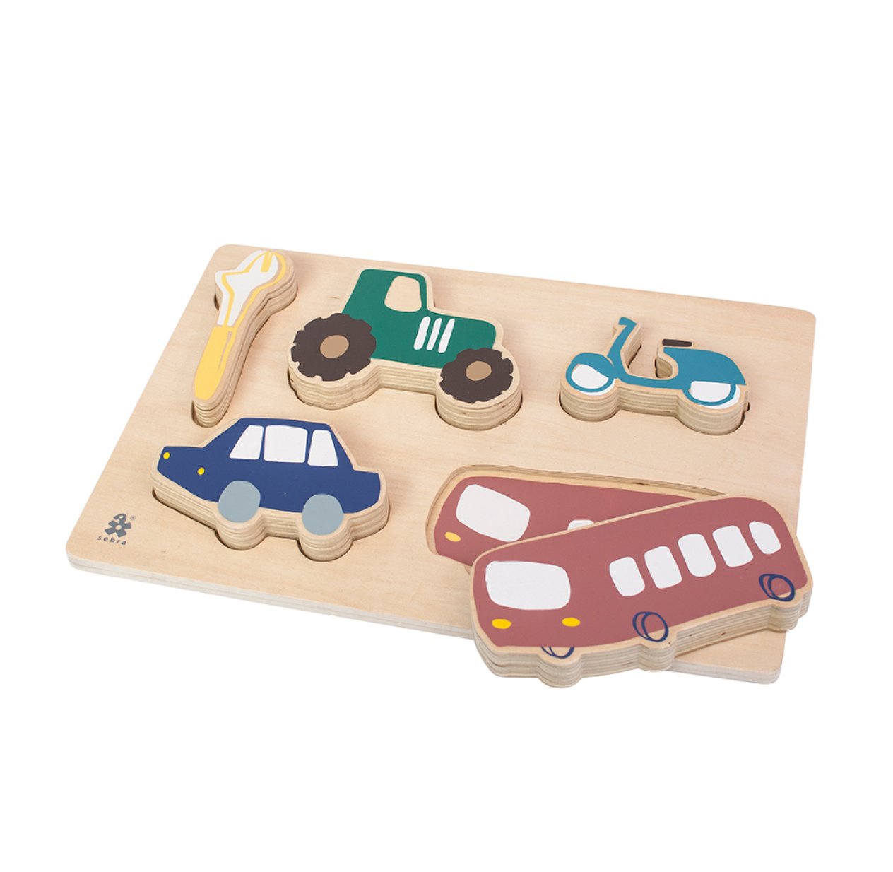 Puzzle en bois Véhicules