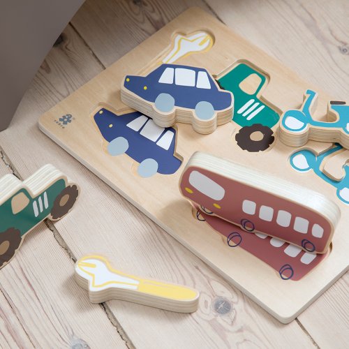 Puzzle en bois Véhicules
