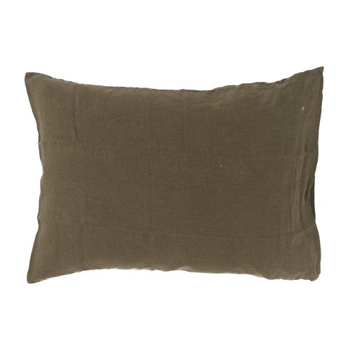 Taie d'oreiller rectangle Queens kaki 50 x 70 - Vert