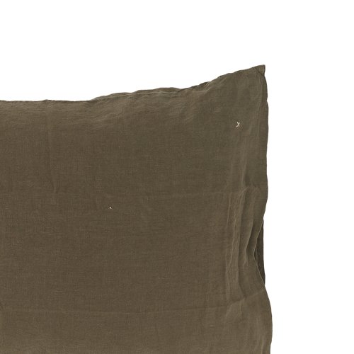 Taie d'oreiller rectangle Queens kaki 50 x 70 - Vert