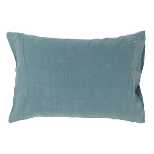 Taie d'oreiller rectangle Queens mineral 50 x 70 - Vert