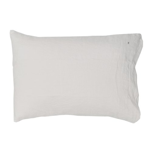 Taie d'oreiller rectangle Queens plume 50 x 70 - Blanc