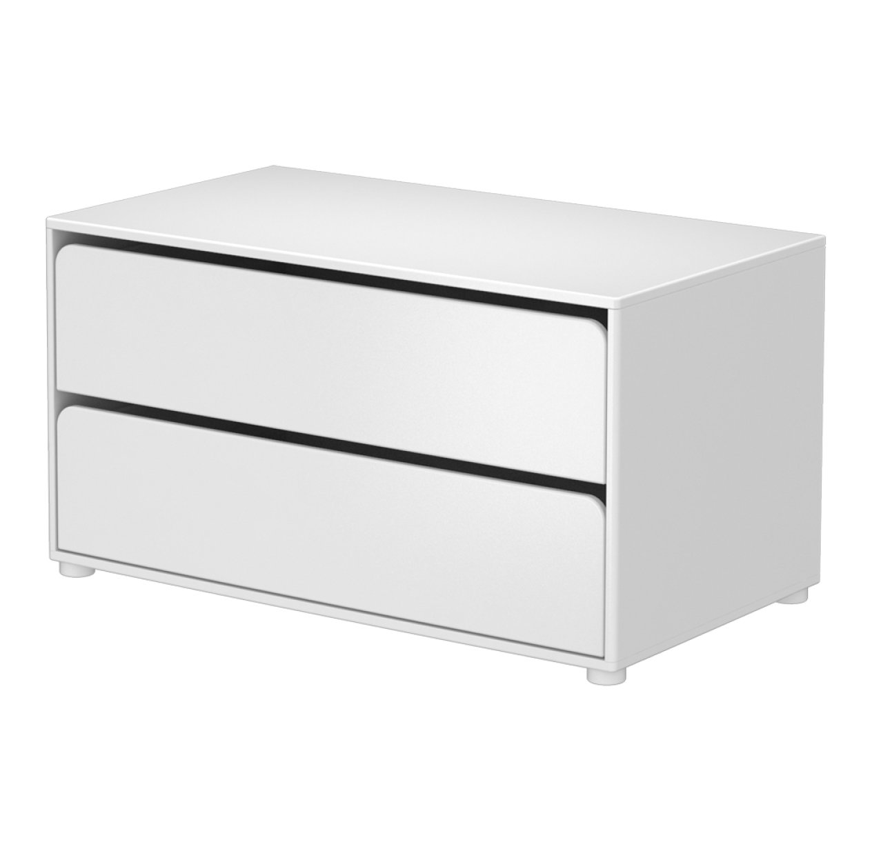Rangement 2 tiroirs - Blanc