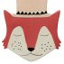 Relief renard Foxy en céramique