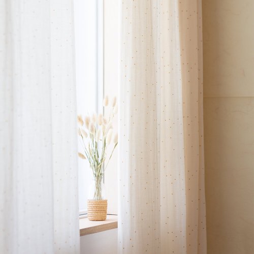 Rideau Utopia en coton bio Sweet Dots