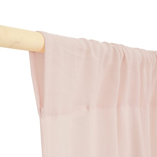 Rideau Utopia en coton bio - Rose pâle
