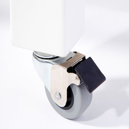 Set de 4 roulettes en métal pour lits bébé et parcs - Gris