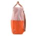 Grand sac à dos Colour Block - Rose/Orange