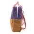 Grand sac à dos Colour Block - Violet/Or