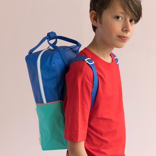 Grand sac à dos Diagonale - Indigo/Aqua