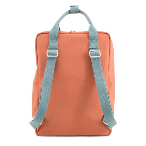 Grand sac à dos Enveloppe - Corail/Indigo