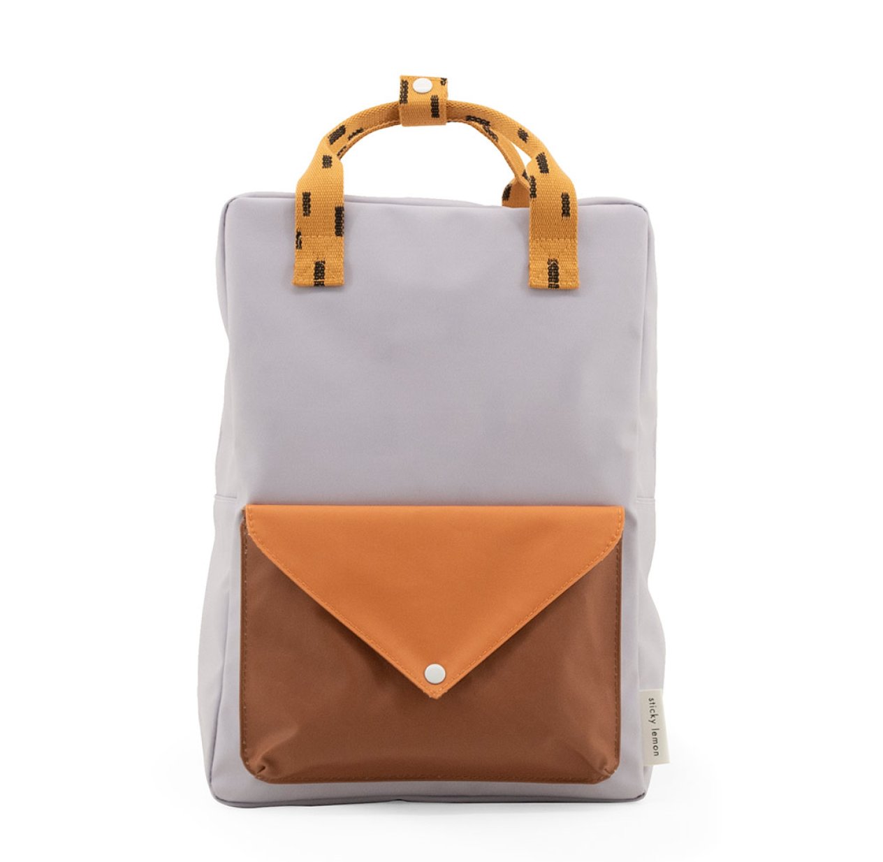Grand sac à dos Enveloppe - Lavande/Abricot/Cannelle