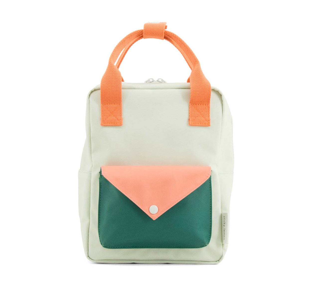 Petit sac à dos Enveloppe - Mint/Corail