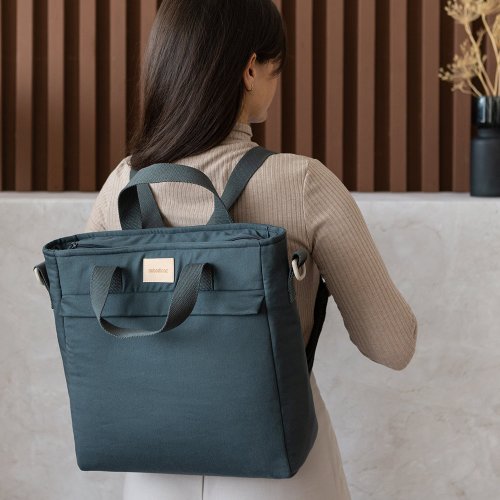 Sac à Dos à Langer Imperméable - Bleu Carbone