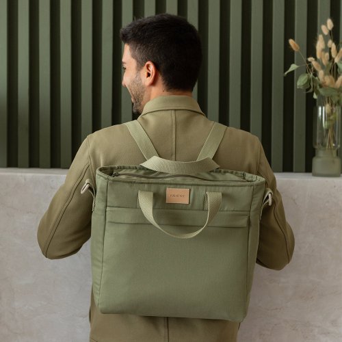 Sac à Dos à Langer Imperméable - Vert Olive