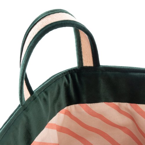 Sac de rangement Velours Savanna - Emeraude