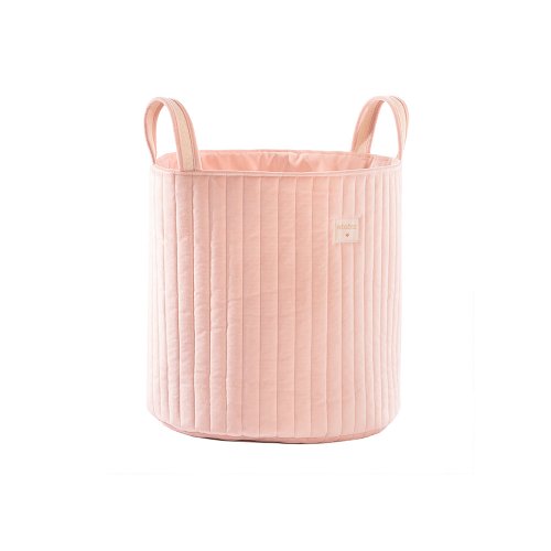 Sac de rangement Velours Savanna - Rose poudré