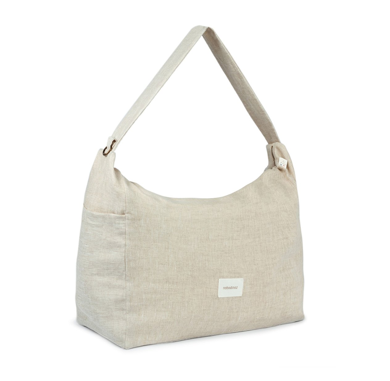 Sac à Langer pour Poussette Lin Français - Greige