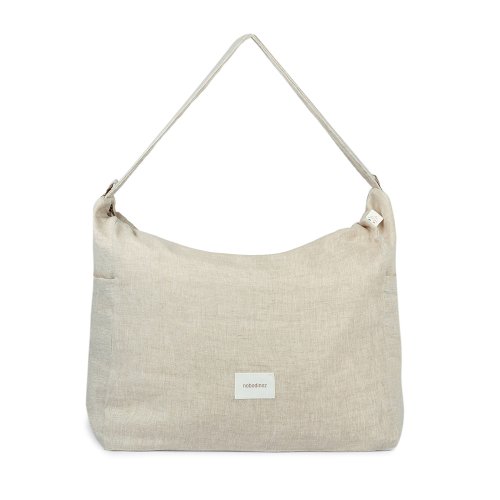 Sac à Langer pour Poussette Lin Français - Greige