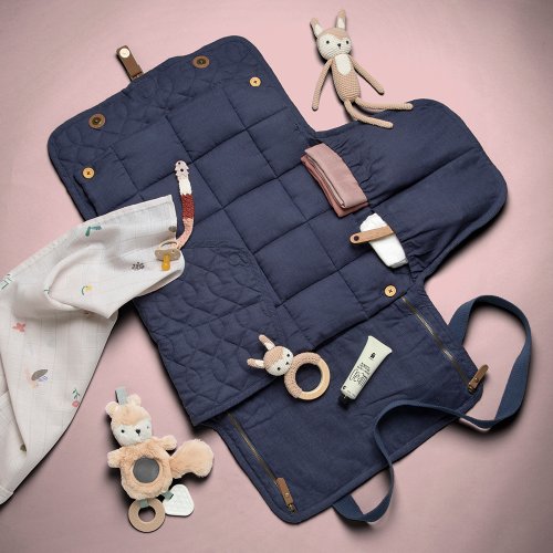 Sac à langer matelassé - Bleu marine