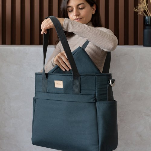 Sac à Langer Imperméable - Bleu Carbone