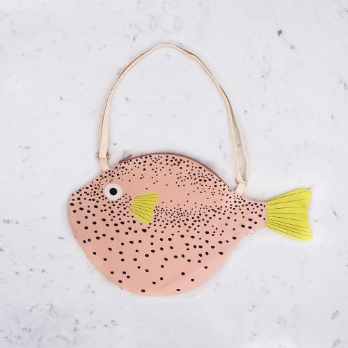 Grand sac à main Pufferfish - Rose