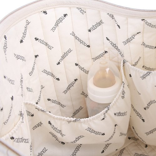 Sac de maternité Paris gold stella Elements - Rose poudré