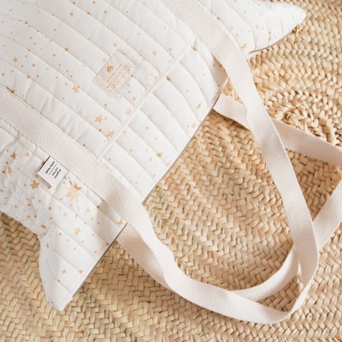 Sac de maternité Paris gold stella Elements - Ecru