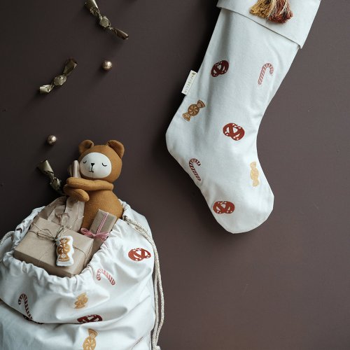 Sac Cadeaux Noël brodé Candy