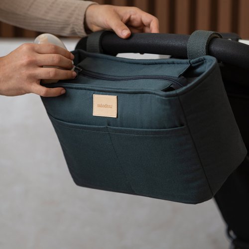 Sac Organisateur de Poussette Imperméable - Bleu Carbone
